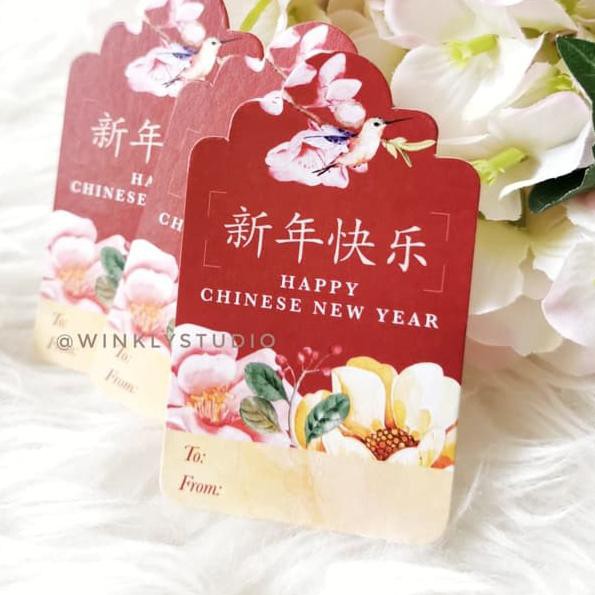 

✍° 25pcs Hang Tag Imlek Hangtag Sincia Chinese New Year Kartu Mini OG ♈