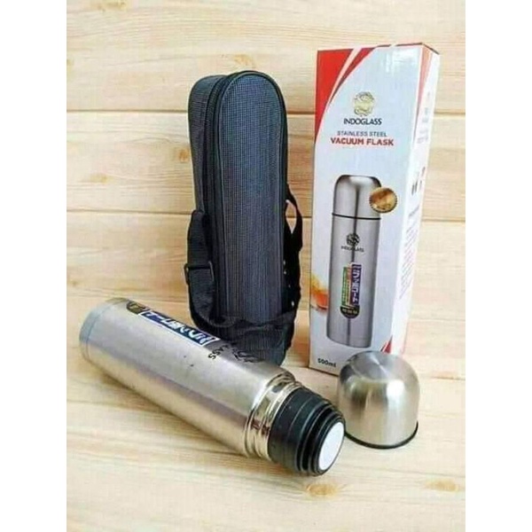 1000 ml Termos Stainless Travel - Traveling Air Panas Dan Dingin Tipe Kapsul Tahan 24 Jam