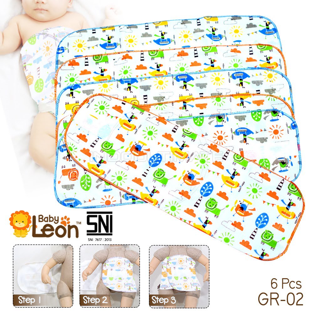 6 pc Gurita Anak Bayi Perekat Rekat Baru Lahir GR-02 [Size M,L] Gurita Bayi Murah Termurah Jumbo