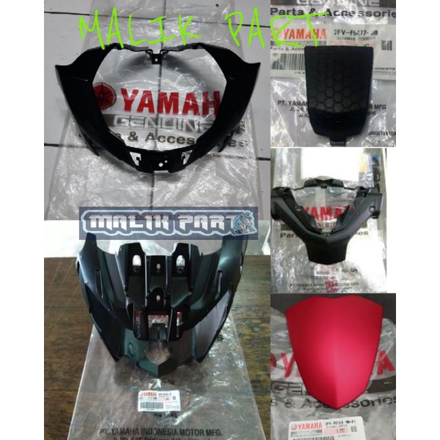 COVER BATOK DEPAN BELAKANG SPEEDOMETER SET YAMAHA JUPITER MX KING MX-KING NEW V2 LED HITAM MERAH DOF