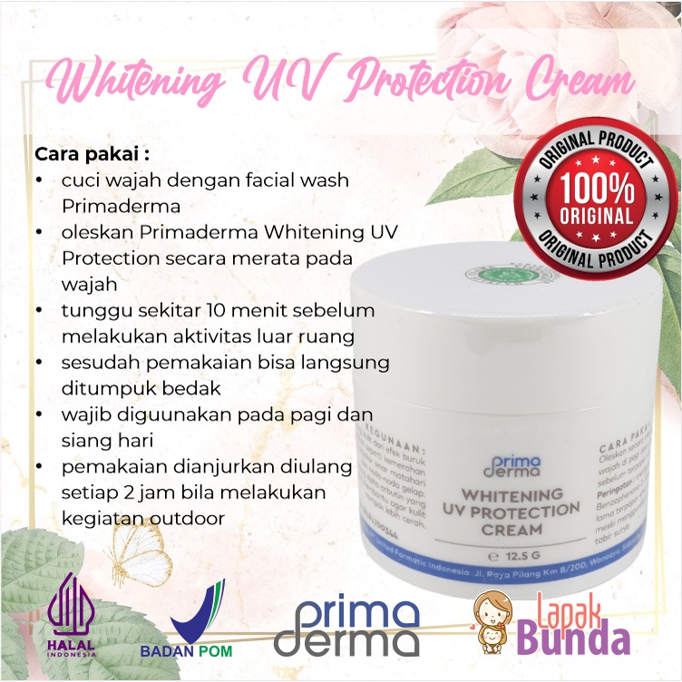 WHITENING UV PROTECTION CREAM PRIMADERMA SPF30 KRIM SIANG PENCERAH