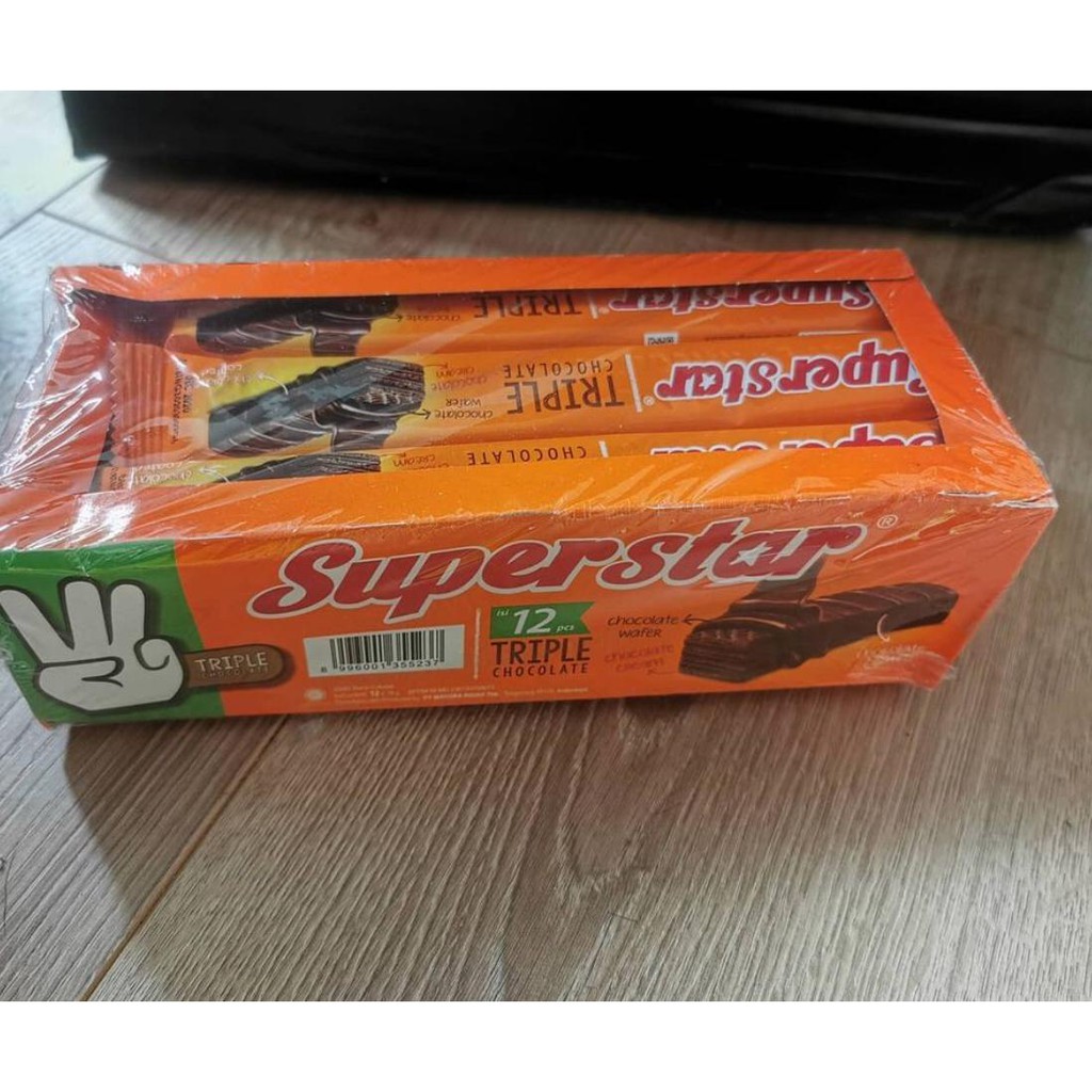 

Wafer Cokelat Coklat Superstar Superman I Jadul Legendaris I Per Box