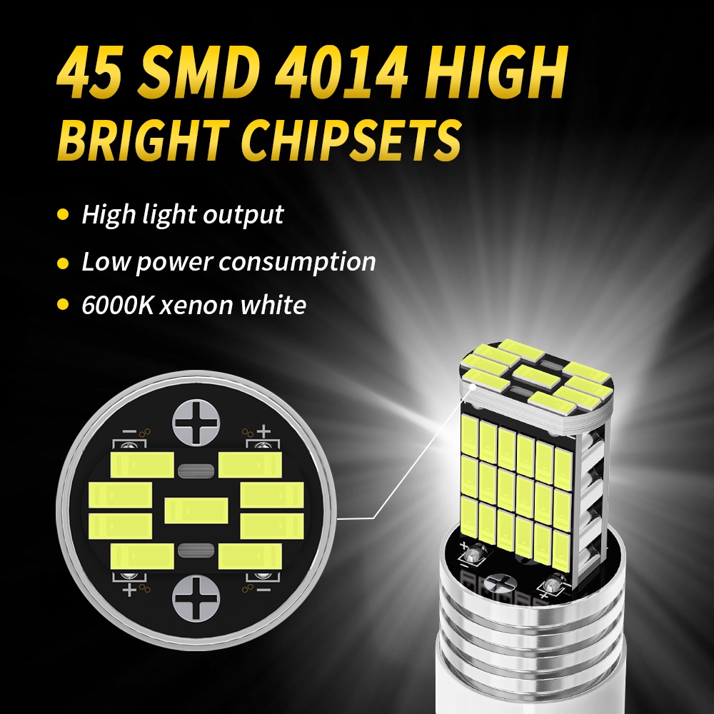 2Pieces T20 BA15S P21W 45SMD 4014 3157 7440 Mundur Mobil Lampu 7443 1157 Rem Lampu 1156 Lampu Sinyal Belok