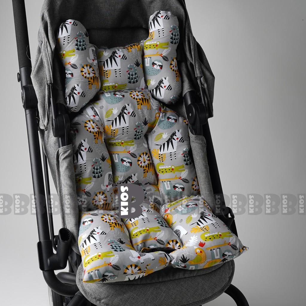 4in1 UNIVERSAL ALAS STROLLER BAYI CAR SEAT BOUNCER 5 LUBANG / SEAT PADDING BABY / ALAS KURSI MAKAN