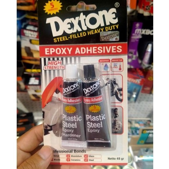 

Dextone lem epoxy plastic steel 48 gr