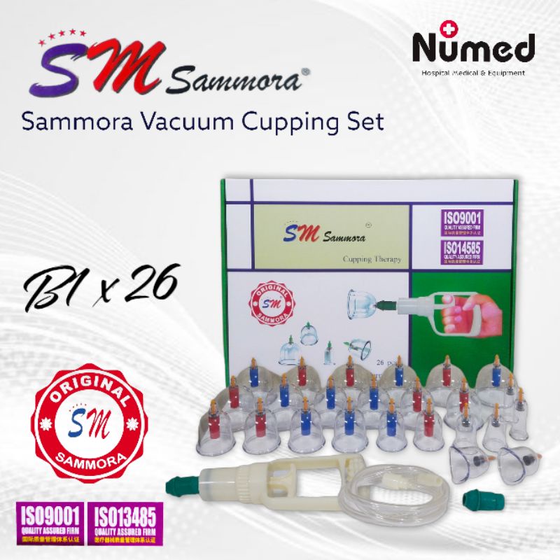 Sammora Alat Terapi Bekam Original isi 26 Kop / Therapy Cupping Set Sammora 26 Cup