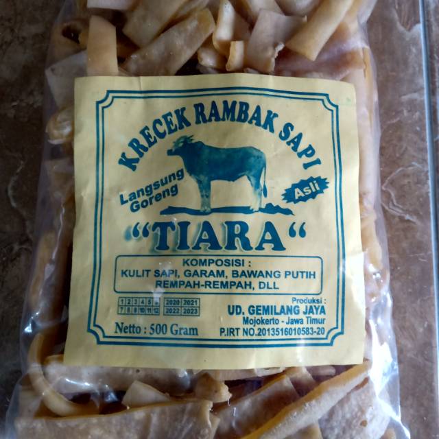 

Krecek Rambak Kulit Sapi Stik Sedang (500 gram)