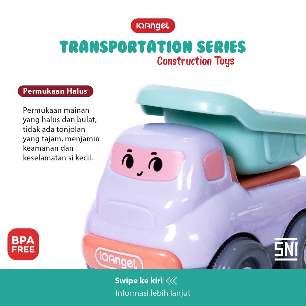 Mainan Anak - IQAngel Transportation Toys Series - Mainan Edukasi Anak