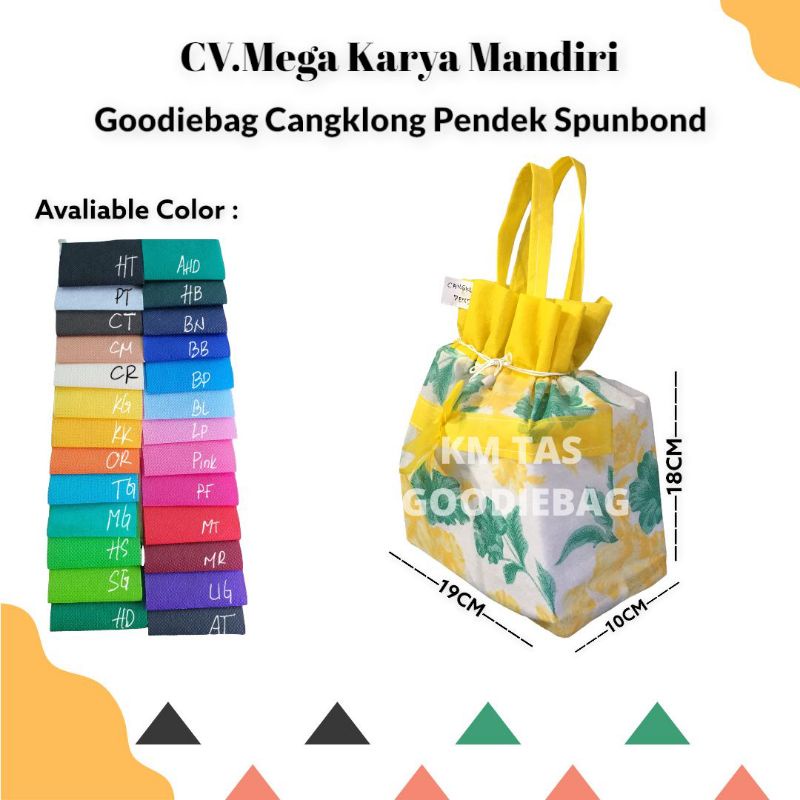 

Goodiebag Tas Hamper Kue Kering / Tas Kado Cangklong Pendek isi 12pcs