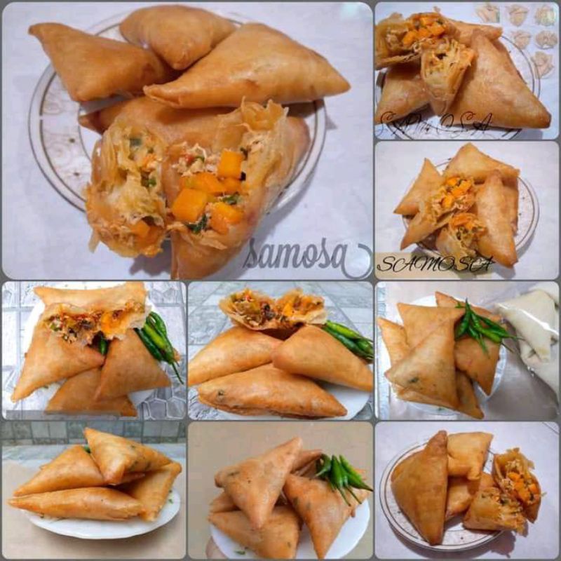 samosa ayam suwir+sayur frozen food 1 pack isi 10