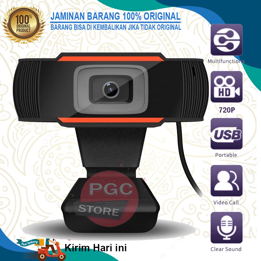 WEBCAM Q318 HIGH SOLUTION PRO HD720 - GARANSI 6 BULAN - MURAH