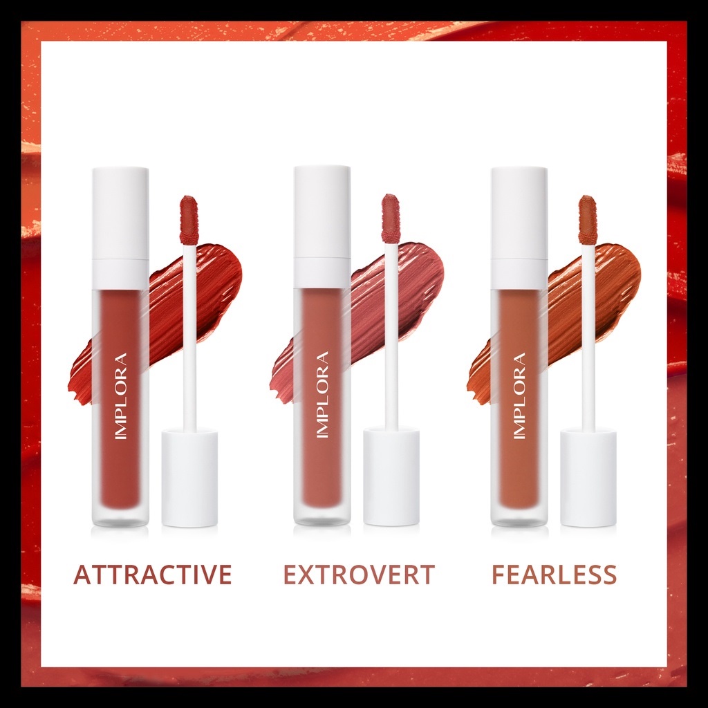 IMPLORA ✔️BPOM Urban Lip Cream Matte Velvet ( lipcream Lipstick Lipstik ) (KIM)