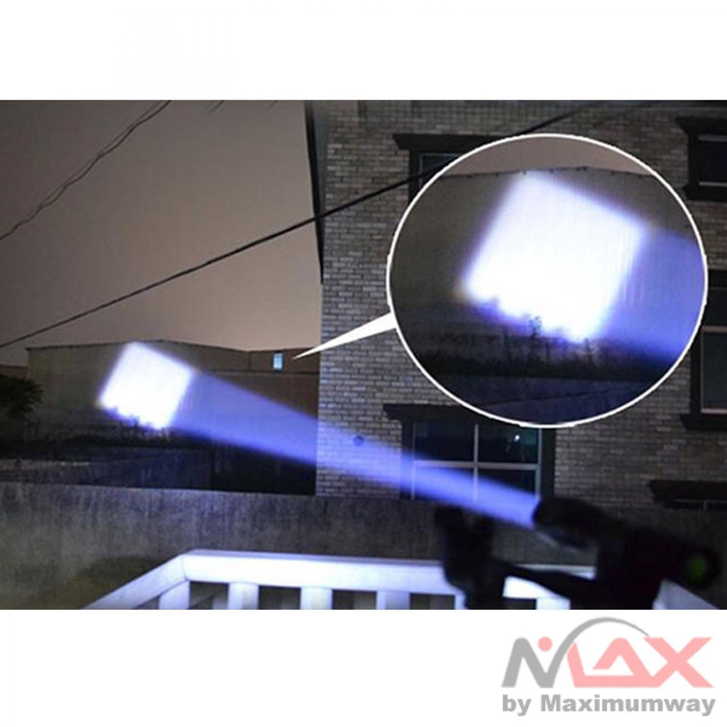 TaffLED Senter LED Flashlight Cree XM-L T6 3800 Lumens - E27 Warna Hitam