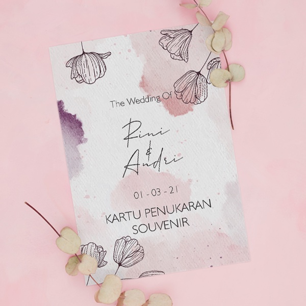 Kartu / Voucher Souvenir | Kartu Pengambilan Makanan | Kartu Ucapan Terimakasih Pernikahan | Wedding