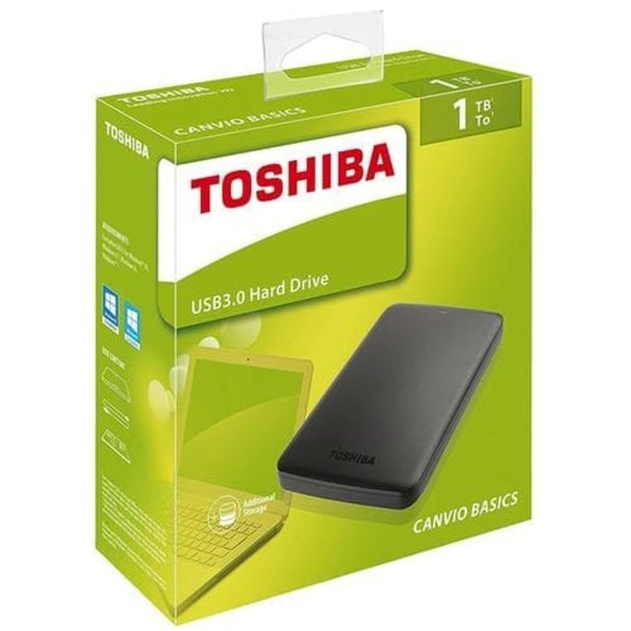 Hardisk External Toshiba 1TB Canvio Basics USB 3.0