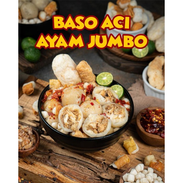 

BASO ACI AYAM JUMBO ( ISI AYAM SUWIR )