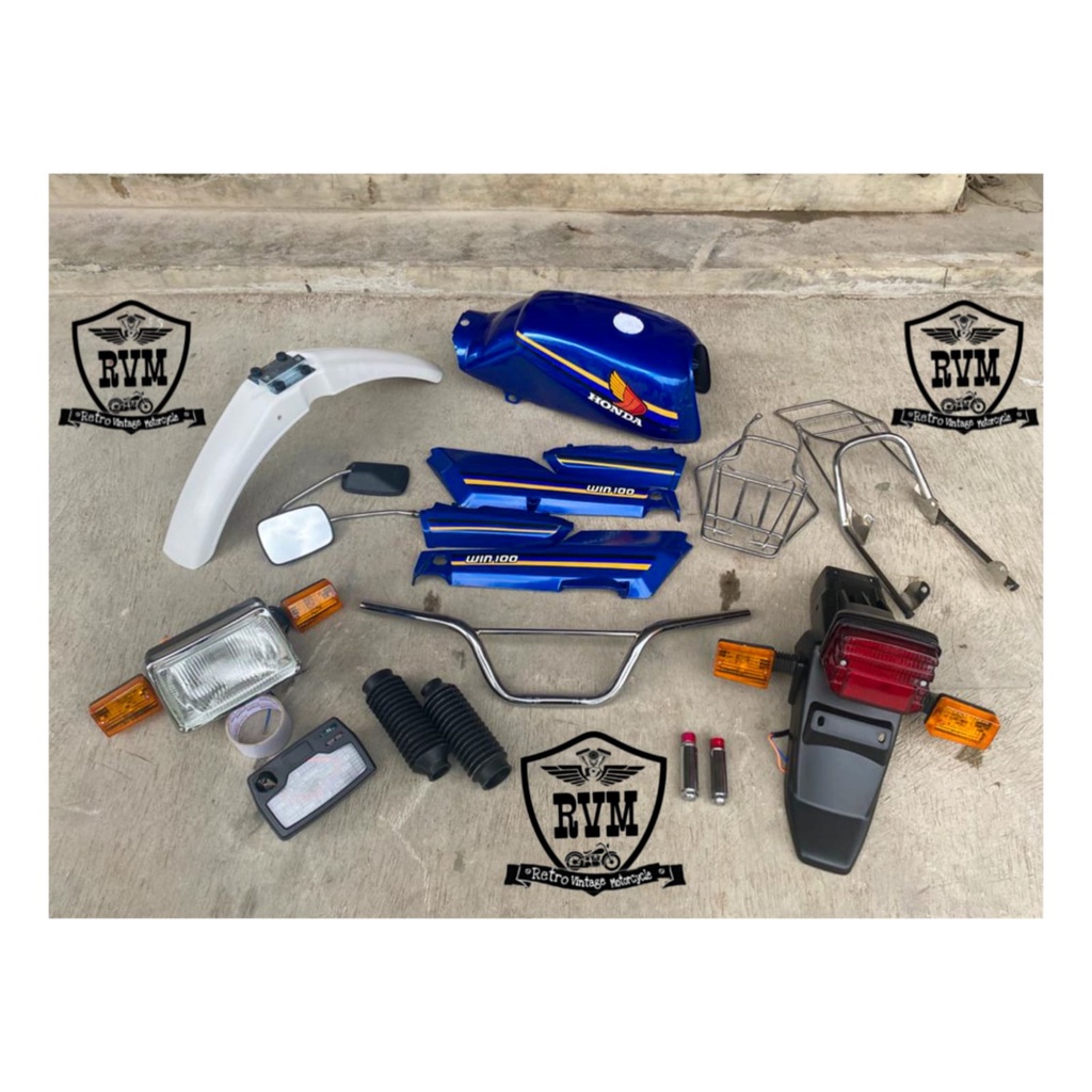 paket body win 100 komplit full body honda win semi trial cat bagus TERLARIS