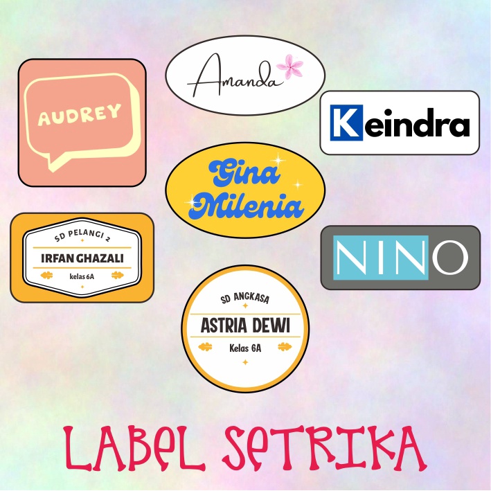 

Label Setrika/Sablon Setrika 4