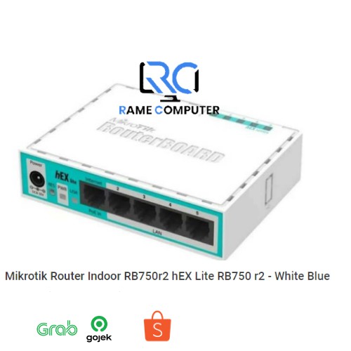 MIKROTIK RB750R2 HEX LITE VERSION 2015 ATHEROS AR7240 300MHZ 32MB DDR SDRAM 64MB ONBOARD  5 PORT