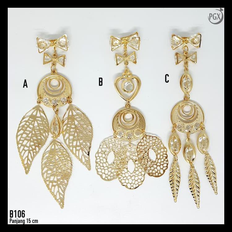 bayar di tempat Bros Dagu Juntai Panjang Import Mewah Aksesoris Hijab Jilbab Baru B106 Kode 625