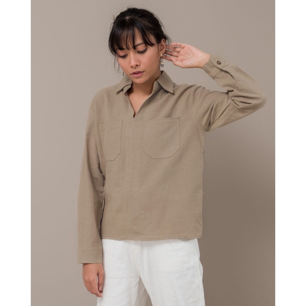 Myrubylicious POCKET LINEN SHIRT