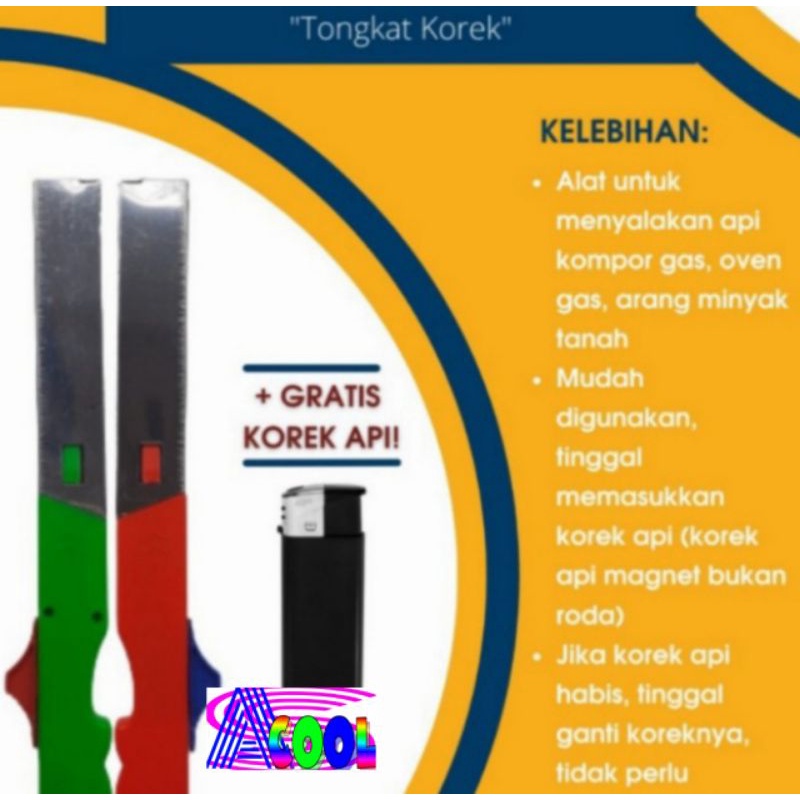 Tongrek - Adaptor Korek Pemantik Api Panjang Torch Lighter Kompor Gas