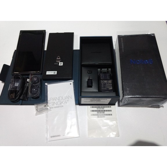 Samsung Galaxy Note 8 BLACK SEIN 6/64GB Fullset Mulus Second Like New - Gold