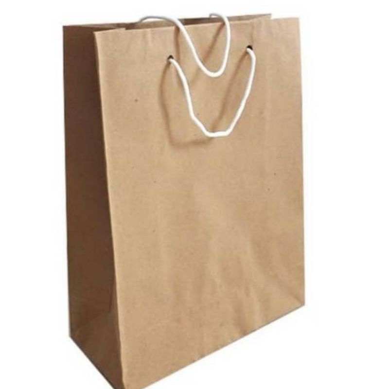 

Paper bag polos 25x8x30 muat untuk box hampers