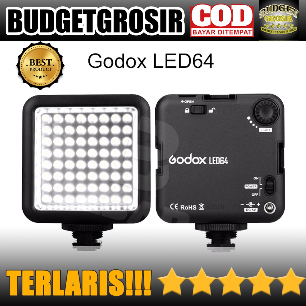 Flash Kamera DSLR Universal 64 LED - Black--Godox