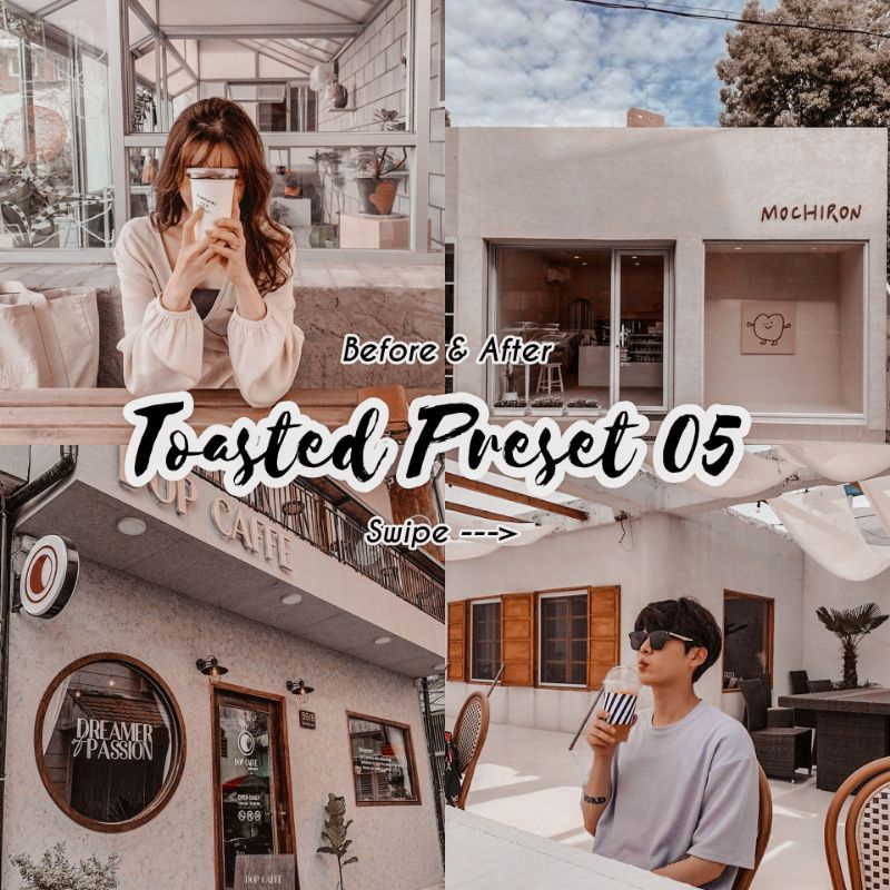 5 PRESET LIGHTROOM MINIPACK TOASTED SERIES For IOS &amp; Android