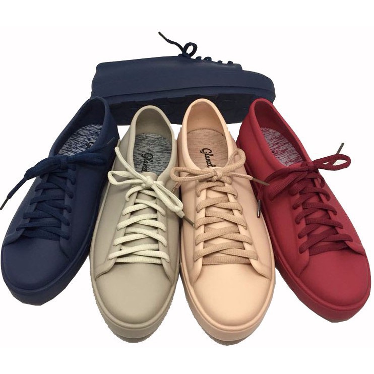 PROMO JELLY SHOES MERK GLANZTON + DUS POLOS / SEPATU KETS JELLY GLANZTON