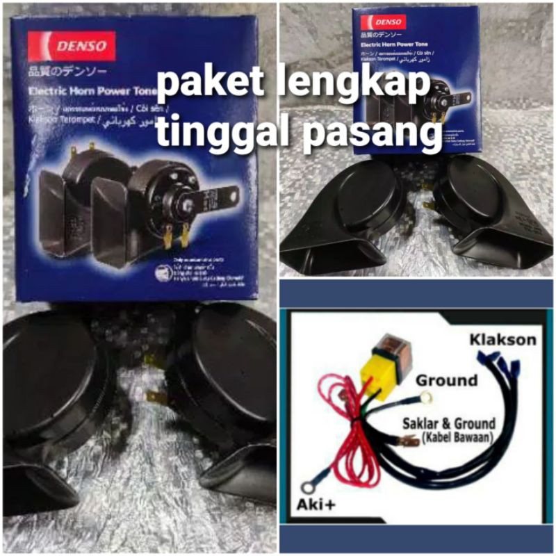 # klakson denso keong waterproof klakson mobil klakson motor denso original