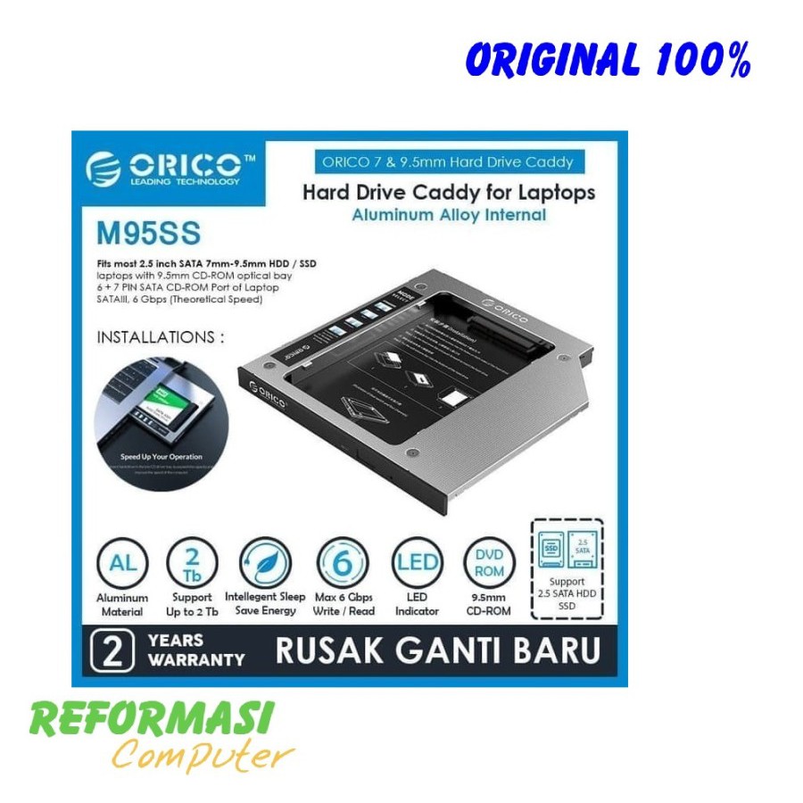 Orico M95SS Hard Drive Caddy 9.5mm