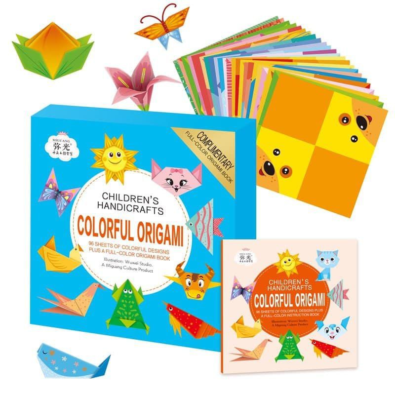 

Kertas Lipat Origami 3D Kartun Animal Mainan Edukasi Anak / Mainan Origami Anak dengan Buku Petunjuk