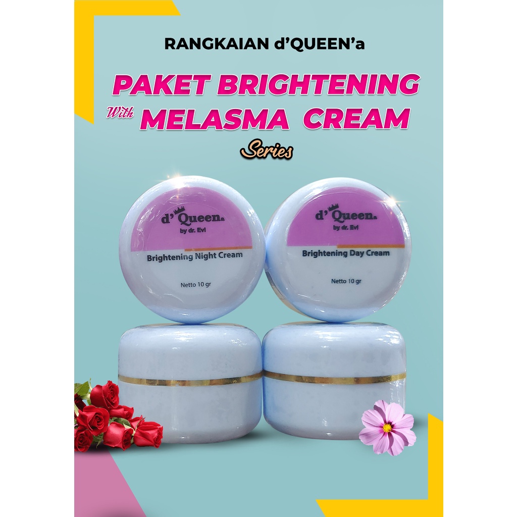 D'QUEENa Paket Brightening with Whitening cream-1