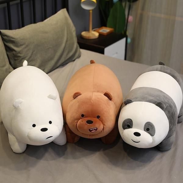 Boneka we bare bears panda, ice bear, grizzly, terbaru stuffed animal lucu dan imut kualitas import