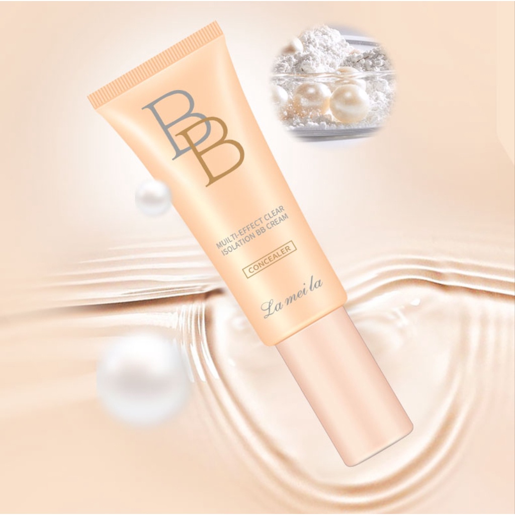 LAMEILA 3061 BB cream foundation concealer pump tube tekstur halus pori-pori kabur mencerahkan kulit