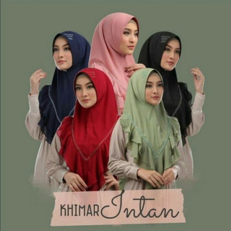 Khimar  Ceruty Premium Ori INTAN Swarosky