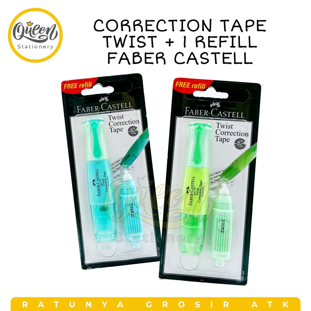 

CORRECTION TAPE TWIST+1 REFILL FABER CASTELL / TIP-X PITA / TIP-X KERTAS