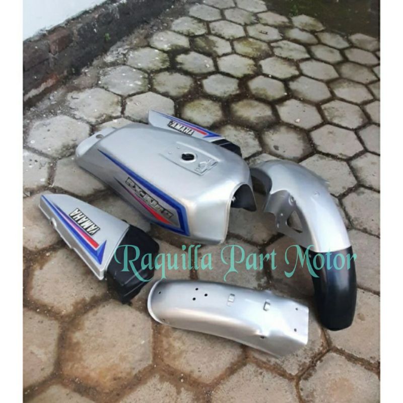 Body Set Rx King Bodi set Tangki Motor RxKing 2001 Silver