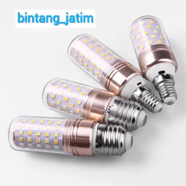 lampu candle led E14/ E27 18w/ lampu lilin/ lampu 3 warna