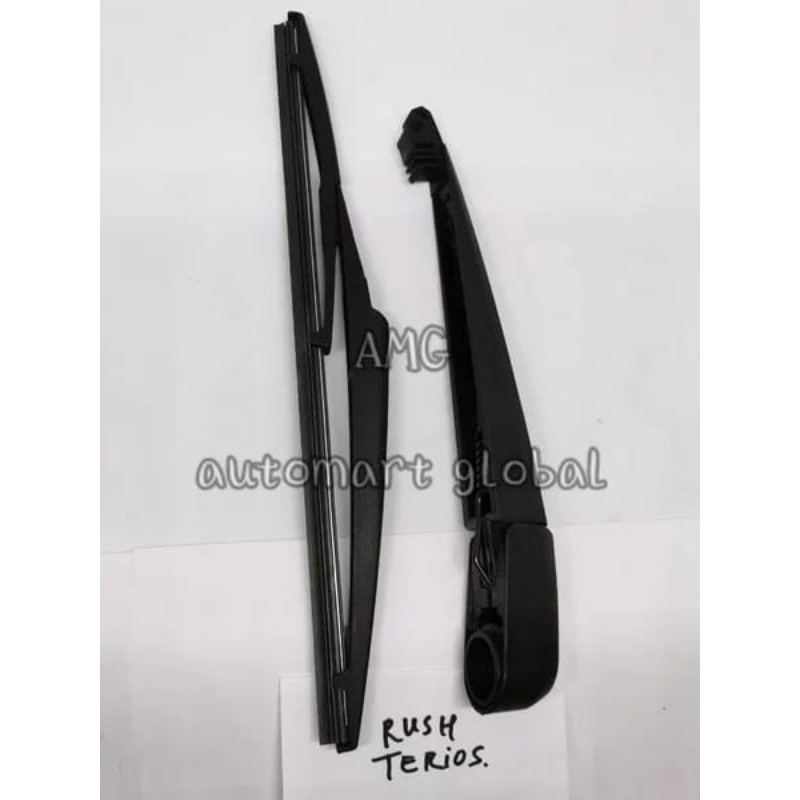 arm wiper karet wiper belakang rush terios lengkap gagang