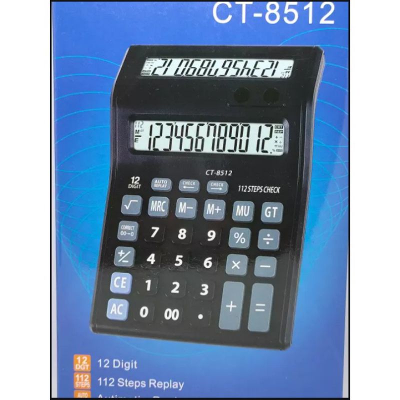 

GROSIR -Kalkulator 2 layar kalkulator polos Ct 8512 Bisa simpan pulpen