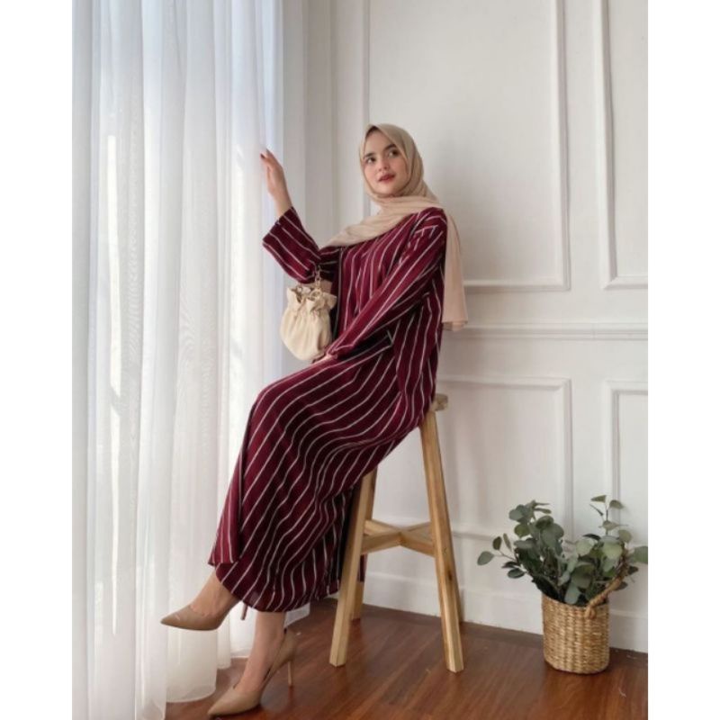 daster long lengan panjang LD 120 PB 130 bawah mata kaki, daster panjang viral kekinian, daster rayon busui terlaris ARBANI COLECTION-8