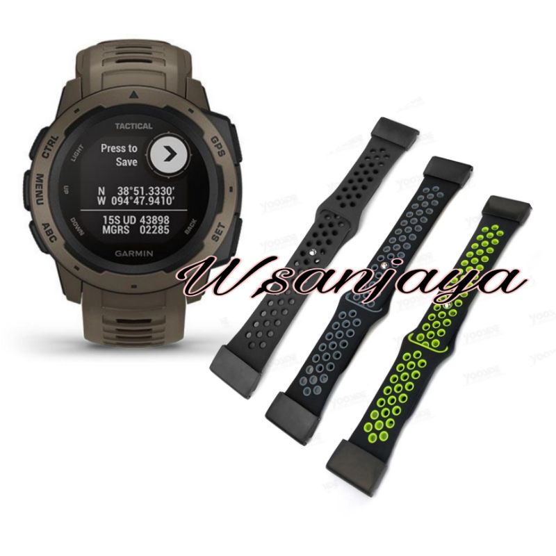 STRAP GARMIN INSTINCT 1 2X CROSSOVER FORERUNNER 970 FENIX 6 7 8 47MM 51MM TALI JAM OLAHRAGA NIKE ACC
