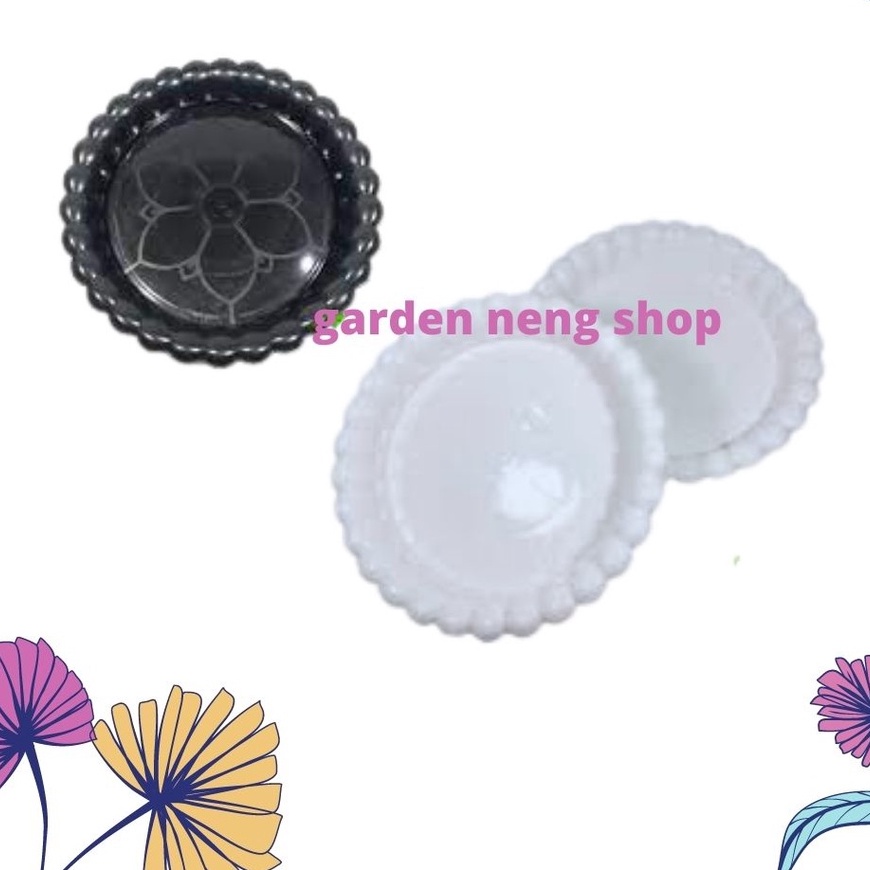 TATAKAN MAWAR UK 30 alas pot bunga ukuran 30 hitam putih mawar 30