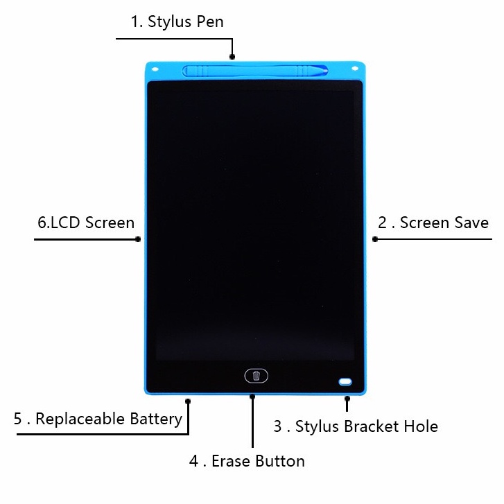 WJ0062 Papan Tulis LCD Drawing Writing Tablet 8.5”