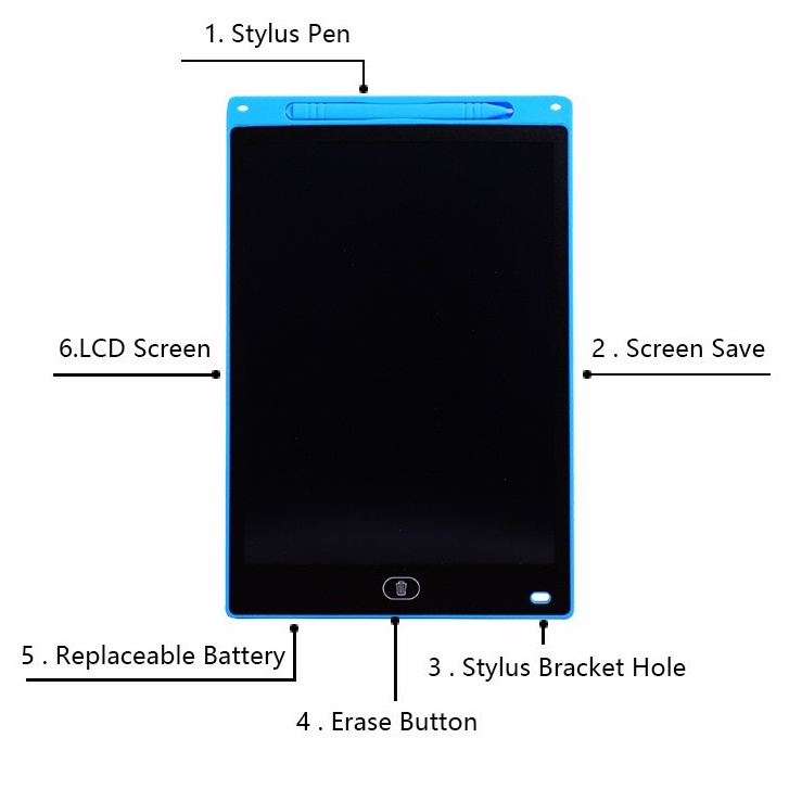 BOSJKT0062 Papan Tulis LCD Drawing Writing Tablet 8.5”