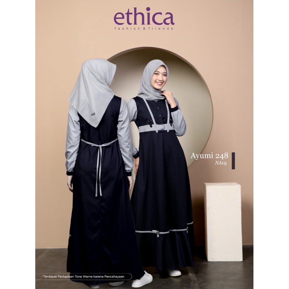 GAMIS TERBARU 2021 ETHICA AYUMI 248 NAVY