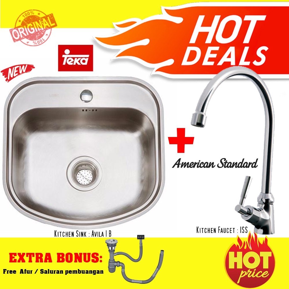 Promo Linea By Teka American Standard Kitchen Sink Set Tinggal